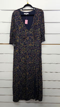Max Black/Green Multi Maxi Dress - 16