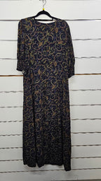 Max Black/Green Multi Maxi Dress - 16
