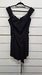 City Chic Black Mini Playsuit - S