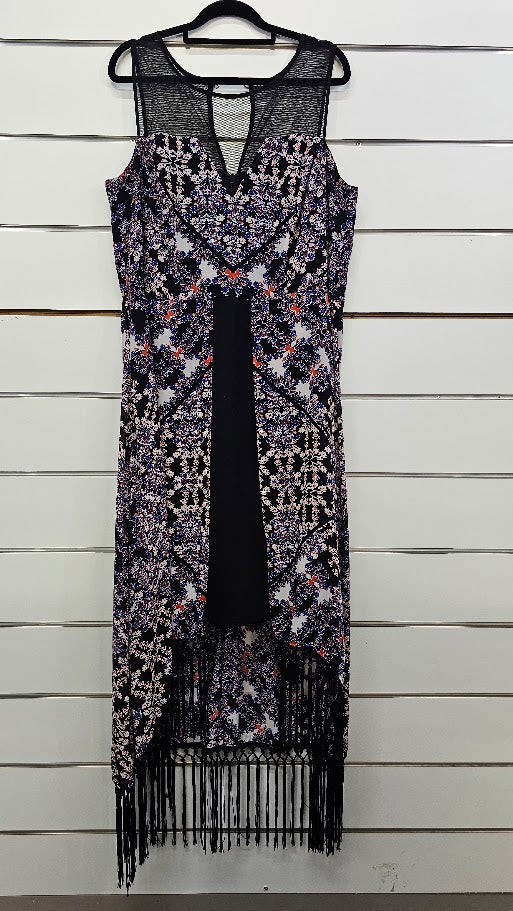 City Chic Black Multi Dress - XS