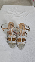 Paloma Rossi Silver Strap Heel - 7