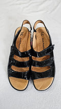 Hush Puppies Black Strap Shoe - 9