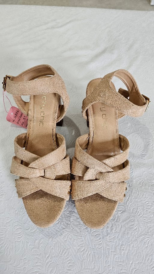 City Chic Nude Open Toe Heel -39