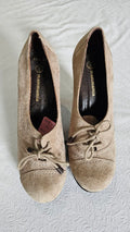 Mamma Mia Cream Suede Shoe - 40