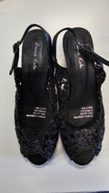 Emma Kate Black Lace Look Shoe - 39