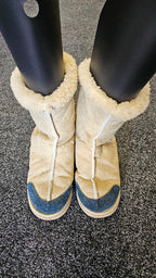 Cream Boots