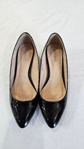 Profile Black Patent Leather Heel - 8