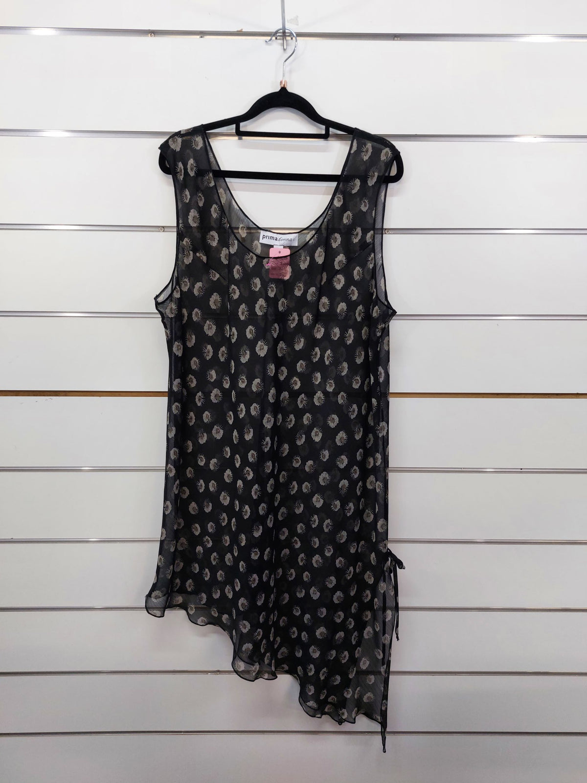 Primadonna Black Floral Sleeveless Tunic - 20