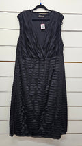 Yourself Black Ruffle Midi Dress - 2XL
