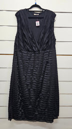 Yourself Black Ruffle Midi Dress - 2XL