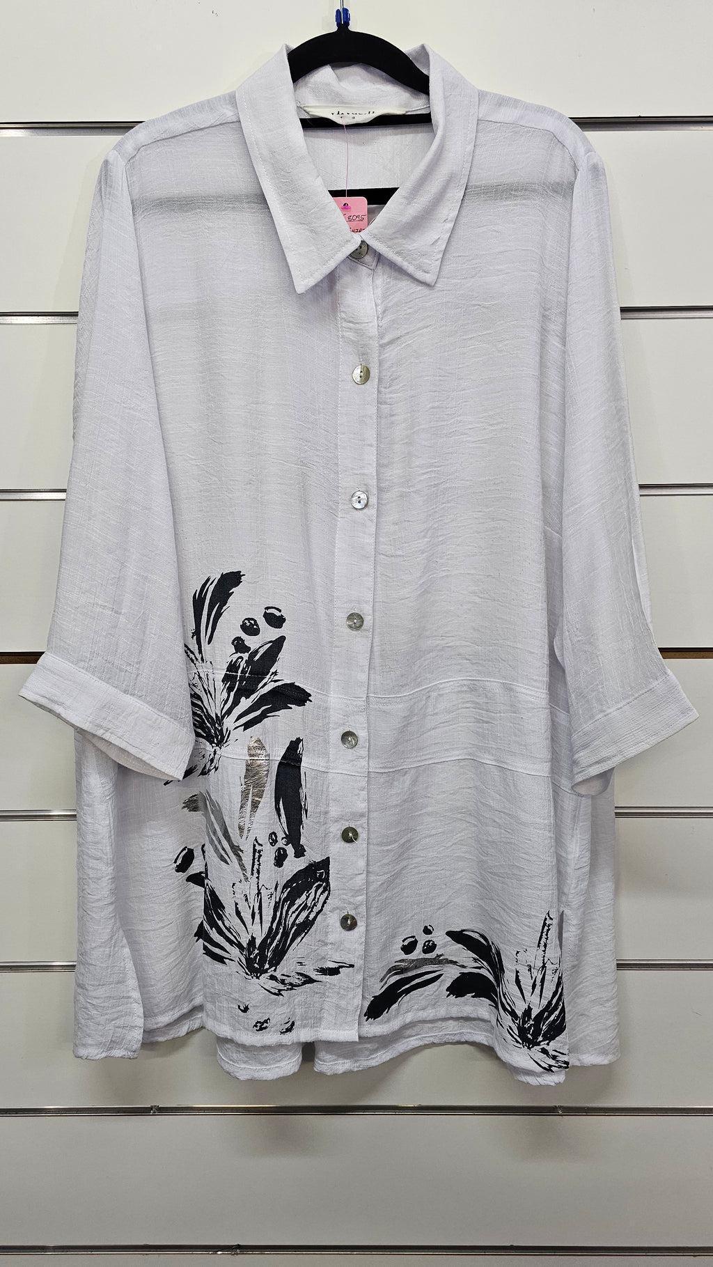 Virtuelle Black/Silver Print Shirt - 18