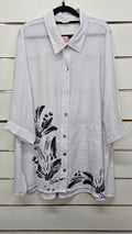 Virtuelle Black/Silver Print Shirt - 18