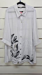 Virtuelle Black/Silver Print Shirt - 18