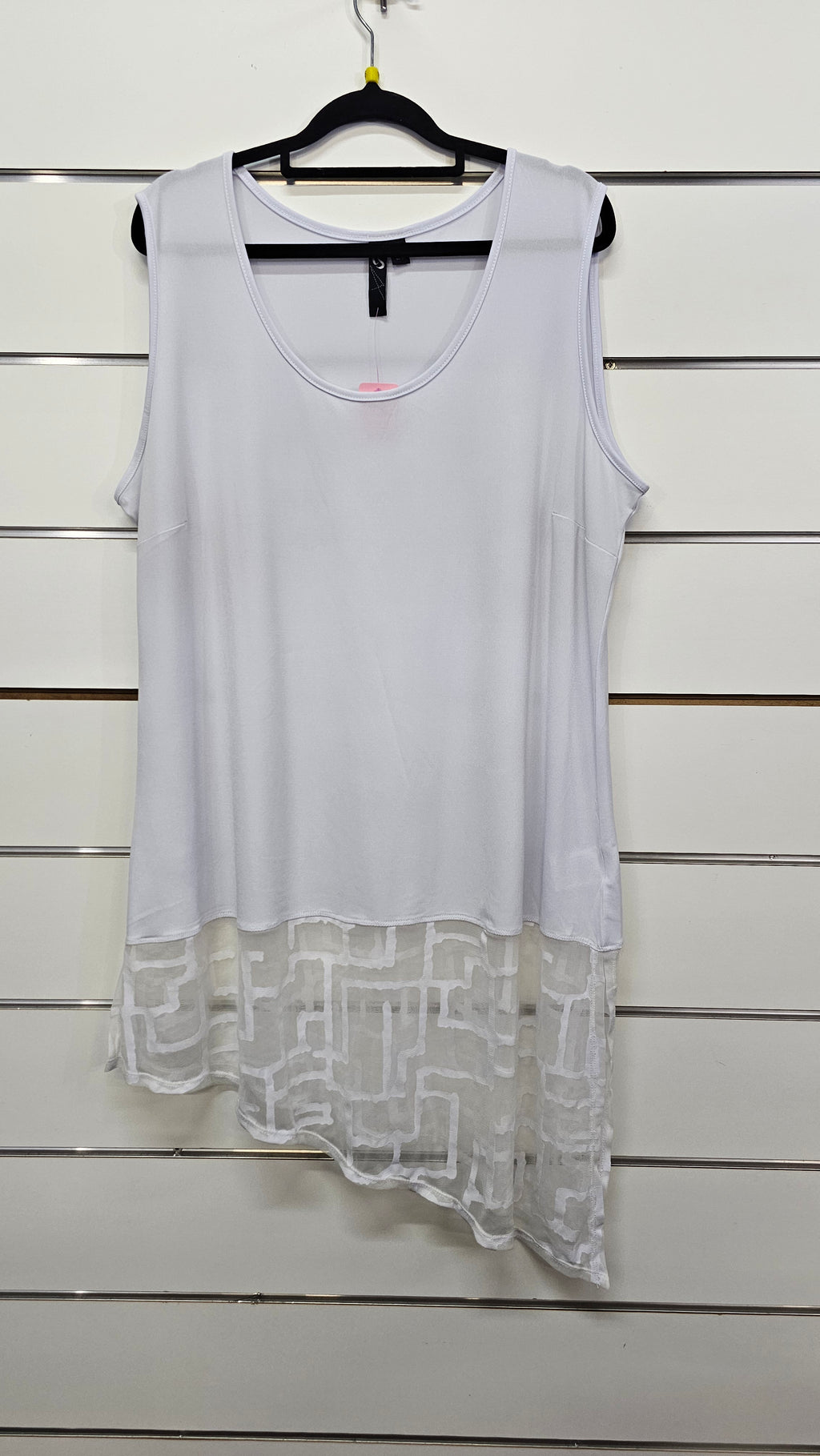 Taking Shape White Sleeveless Tunic - S/16