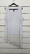 Taking Shape White Sleeveless Tunic - S/16