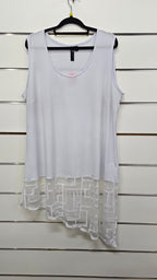 Taking Shape White Sleeveless Tunic - S/16