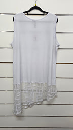 Taking Shape White Sleeveless Tunic - S/16