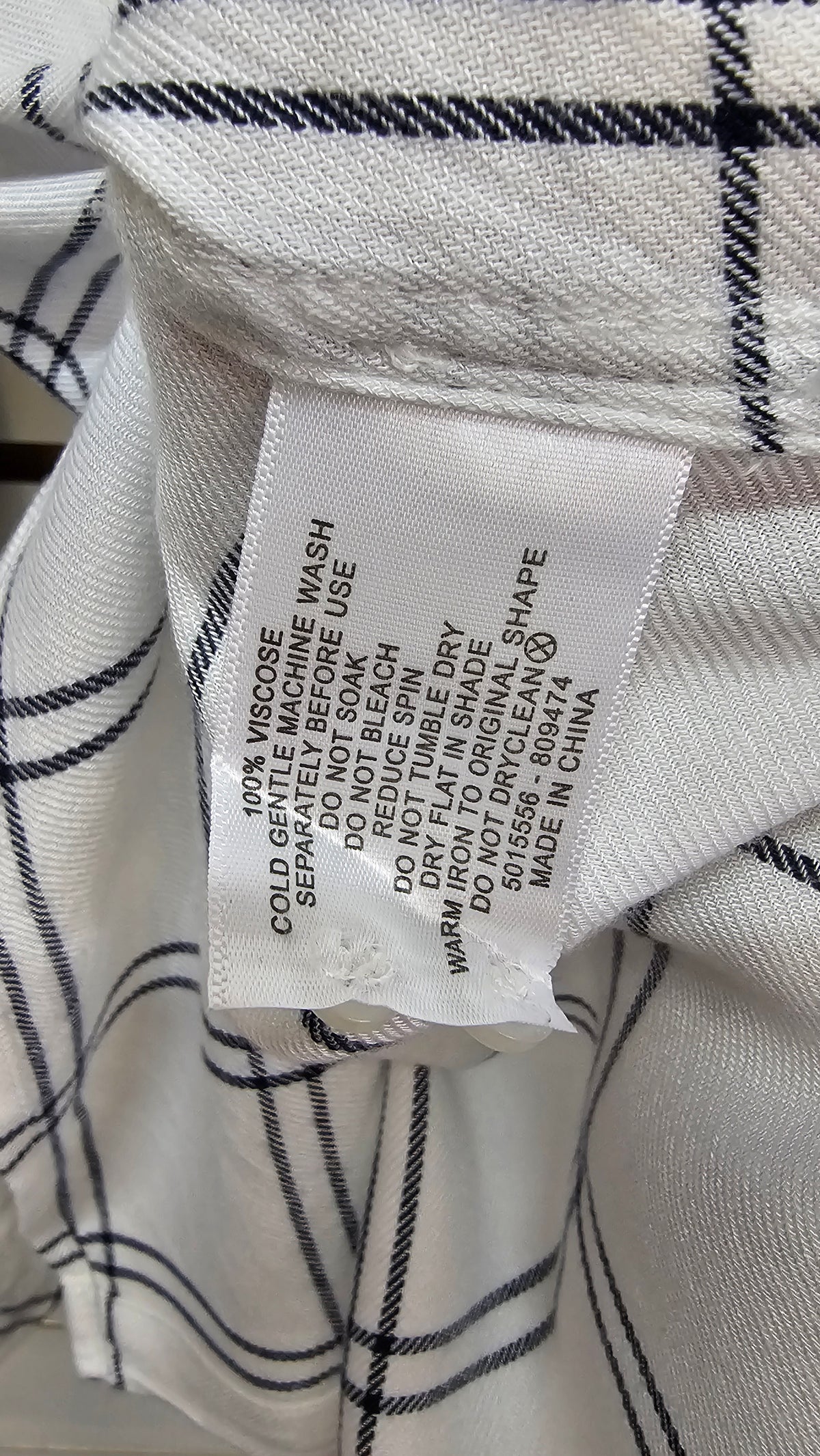 Spirit White/Navy Plaid Shirt - 18