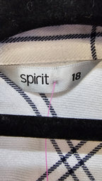 Spirit White/Navy Plaid Shirt - 18