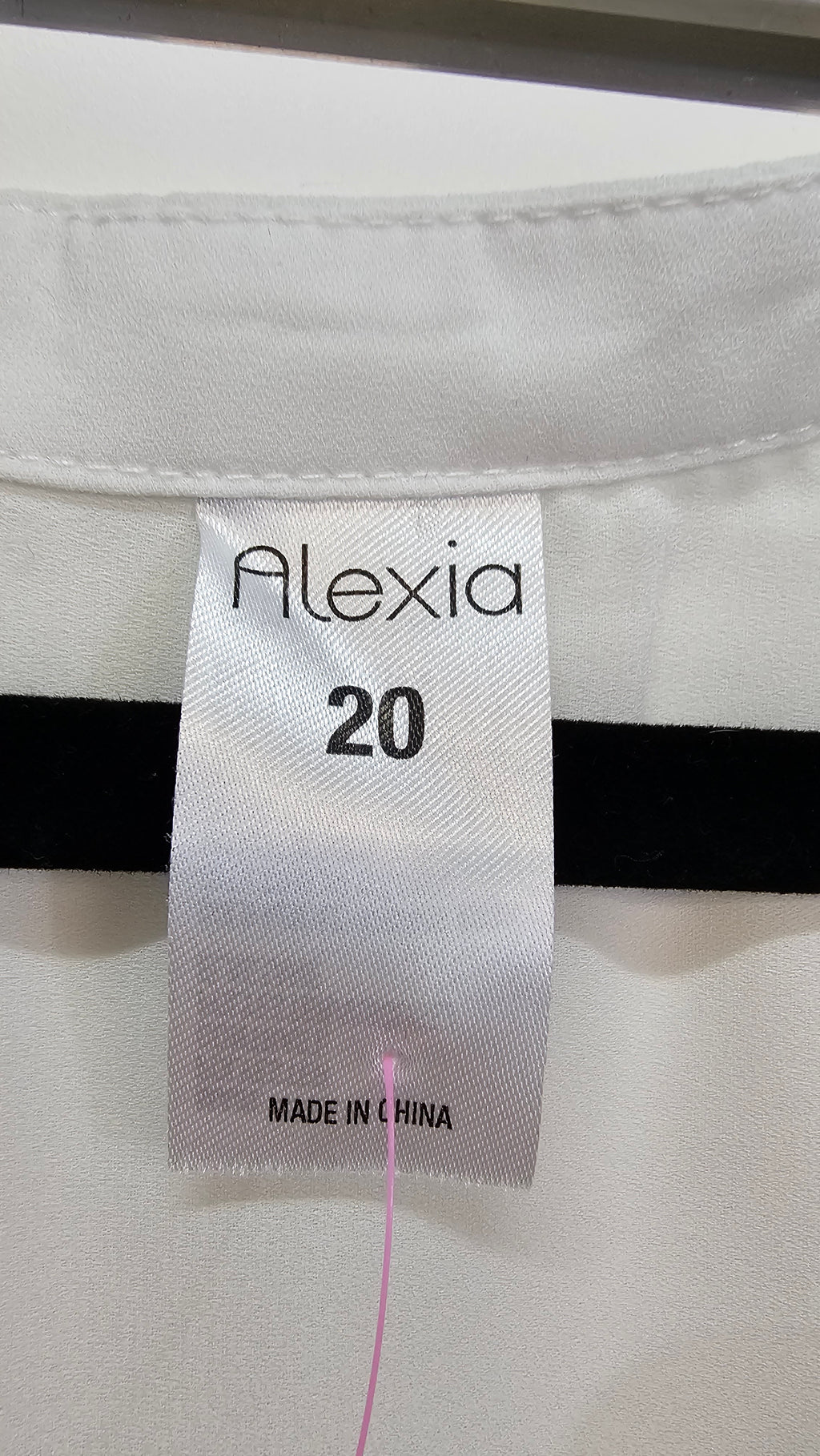 Alexia Black/White Sleeveless Tunic - 18