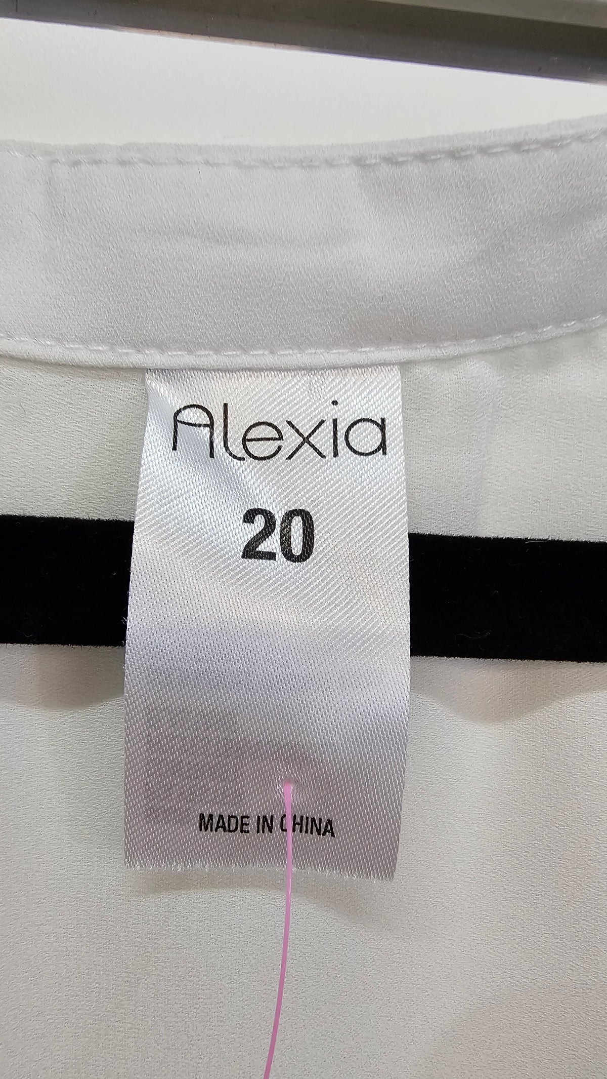 Alexia Black/White Sleeveless Tunic - 18
