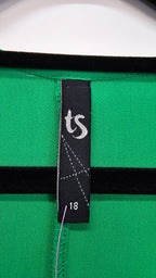 Taking Shape Green Chiffon Overlay Dress - 18