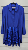 Annah Stretton Blue Cropped Front Long Back Jacket - XL