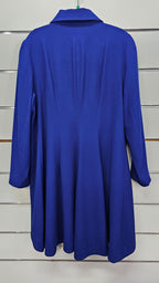 Annah Stretton Blue Cropped Front Long Back Jacket - XL