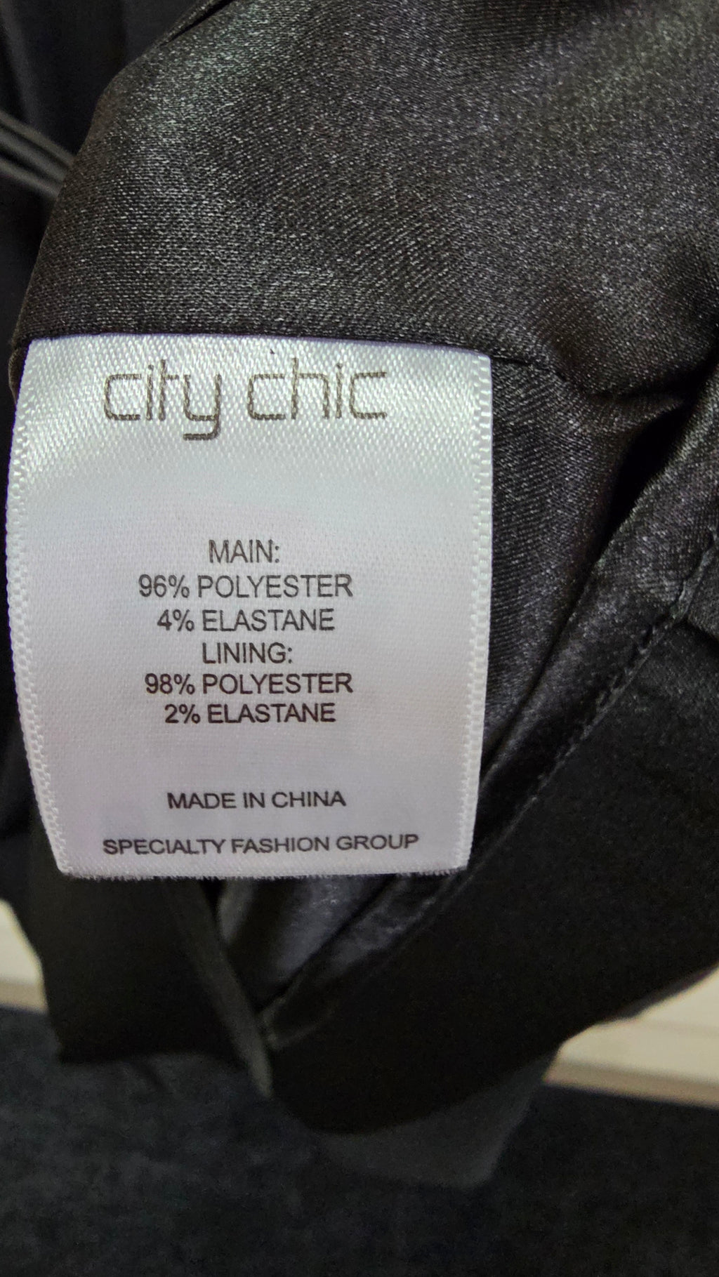 City Chic Black Evening Dress - L/20W