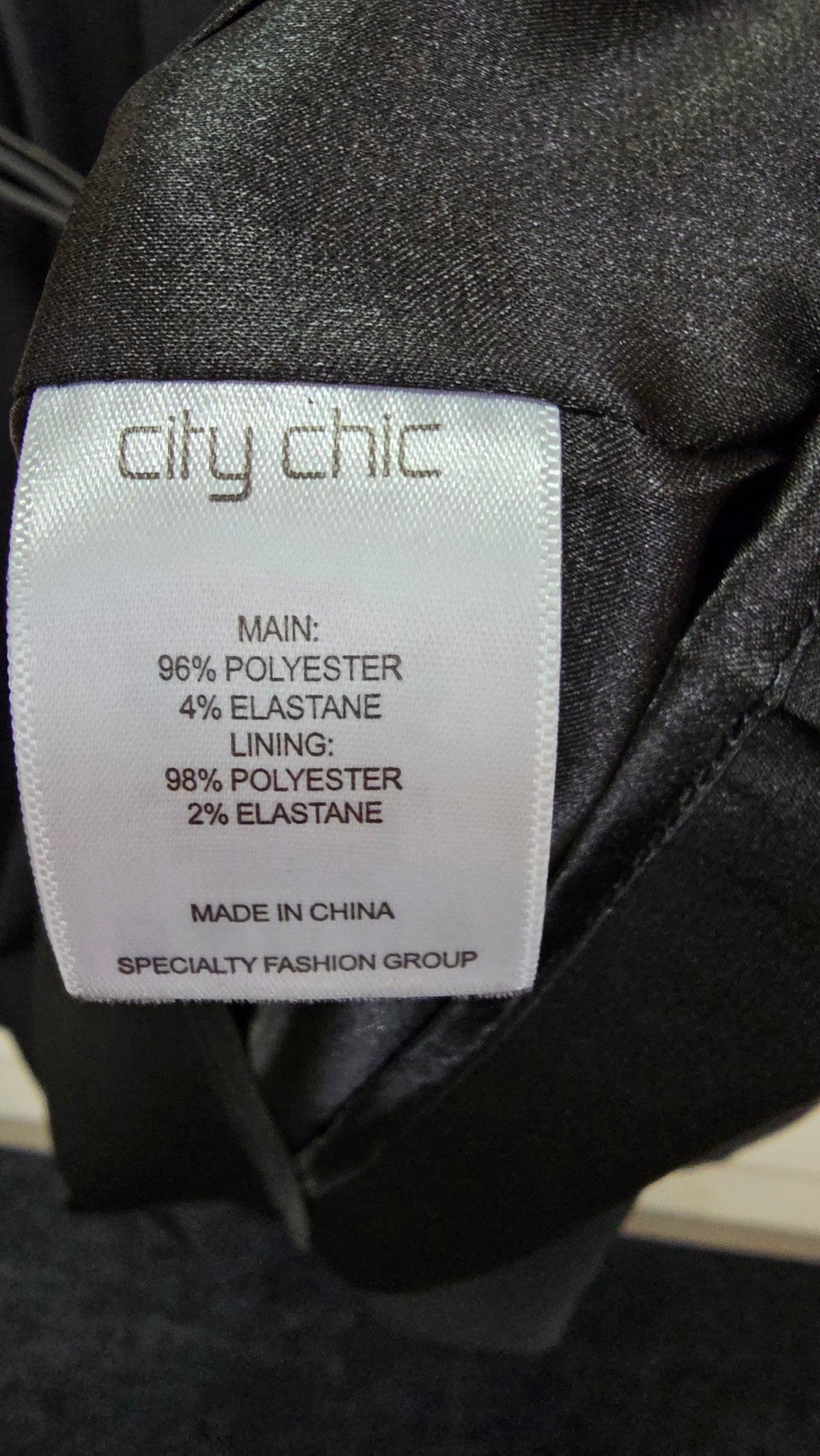 City Chic Black Evening Dress - L/20W