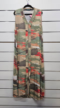 Blue Illusion Multi Colour Maxi Dress - 3XL