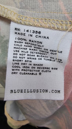 Blue Illusion Multi Colour Maxi Dress - 3XL