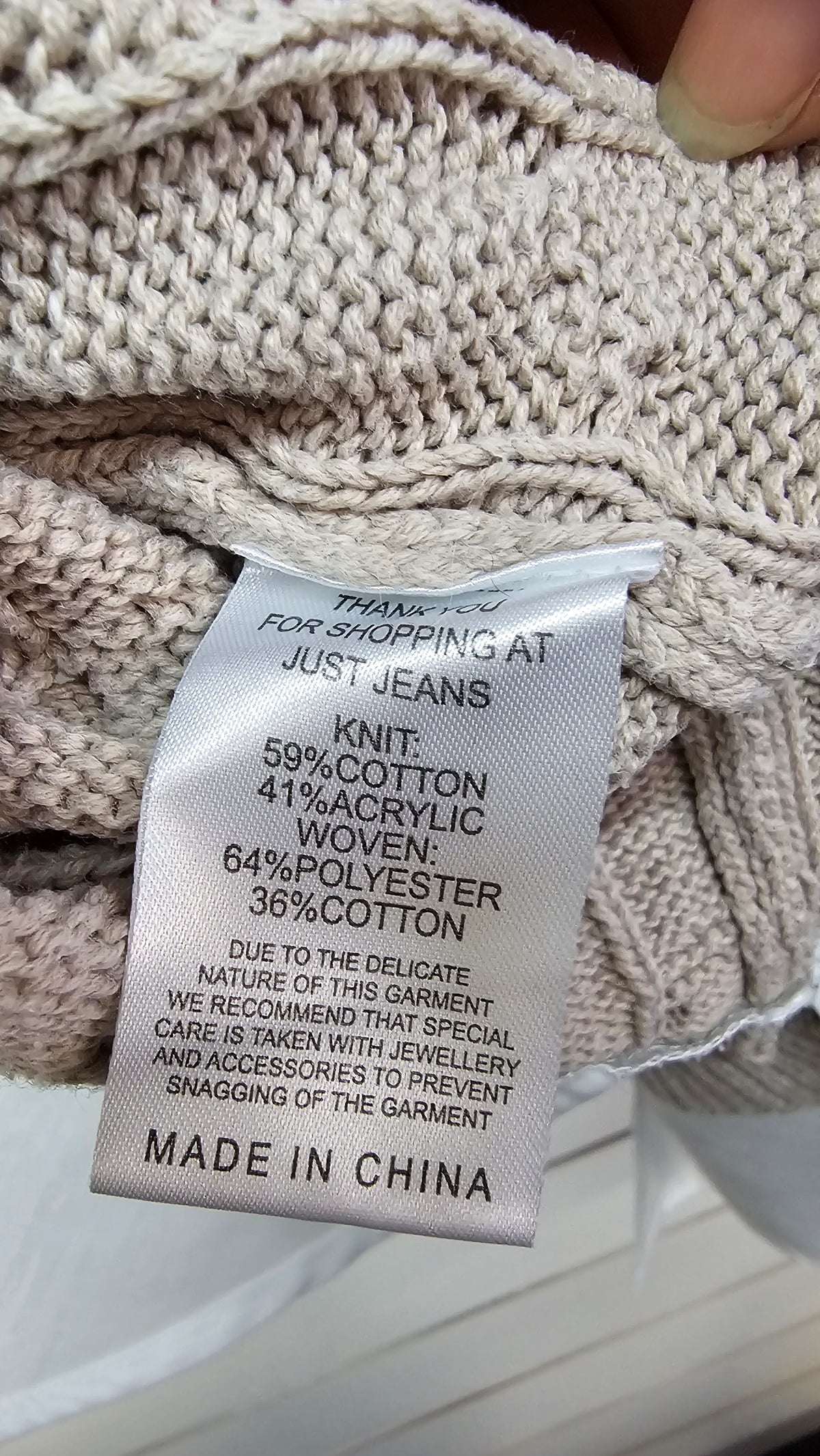 Just Jeans White/Cream Layered Jersey Top with Shirt Inserts - 10