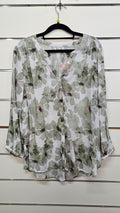 Ella J Olive Green Button Blouse 16