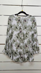 Ella J Olive Green Button Blouse 16