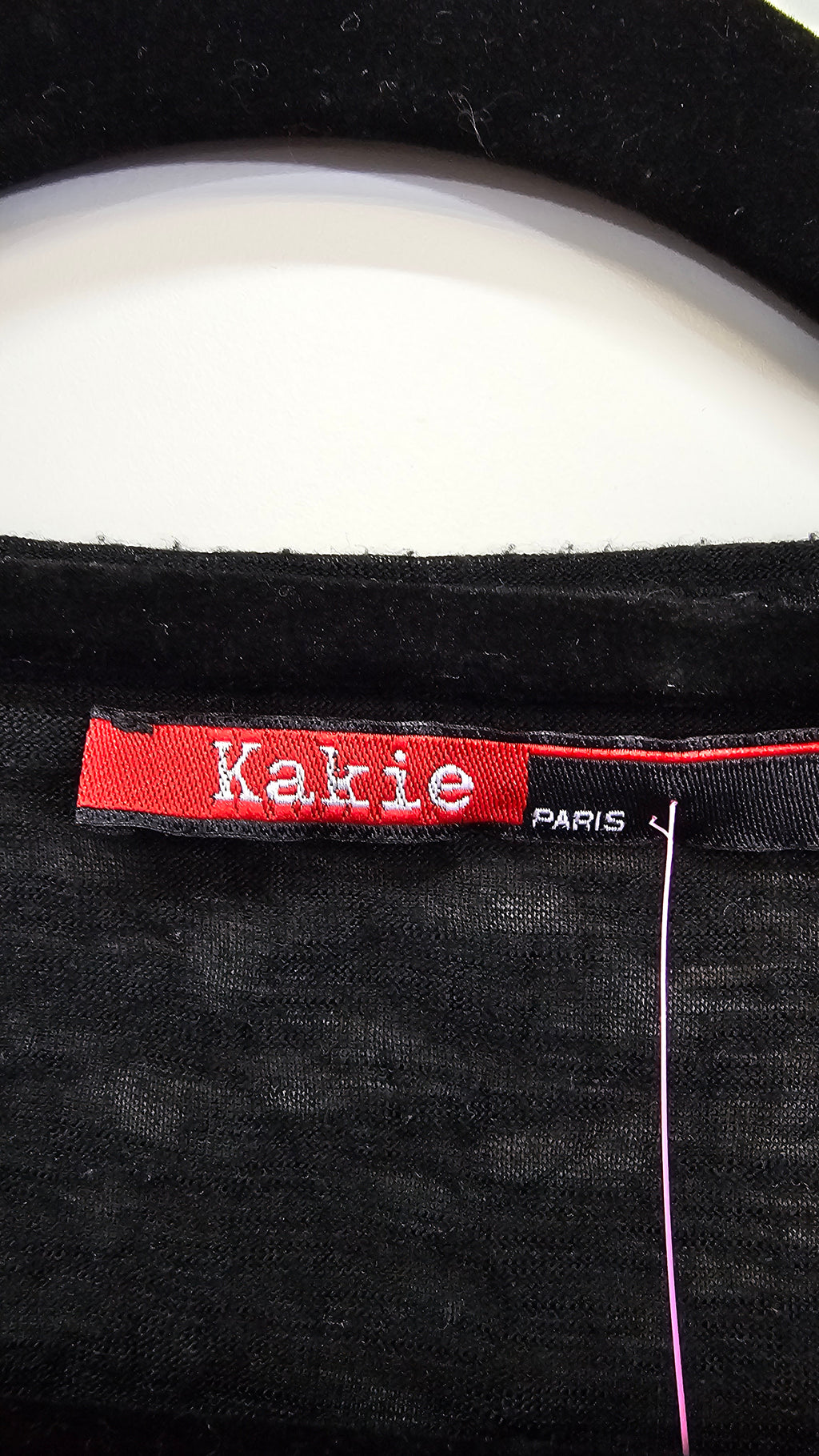 Kakie Black Red White Patch Top 14
