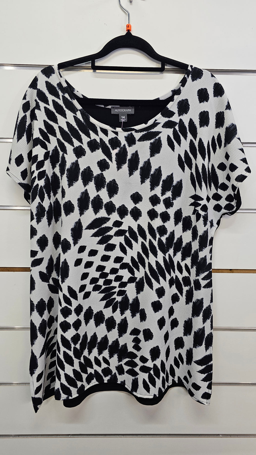 Autograph Black White Blouse 14