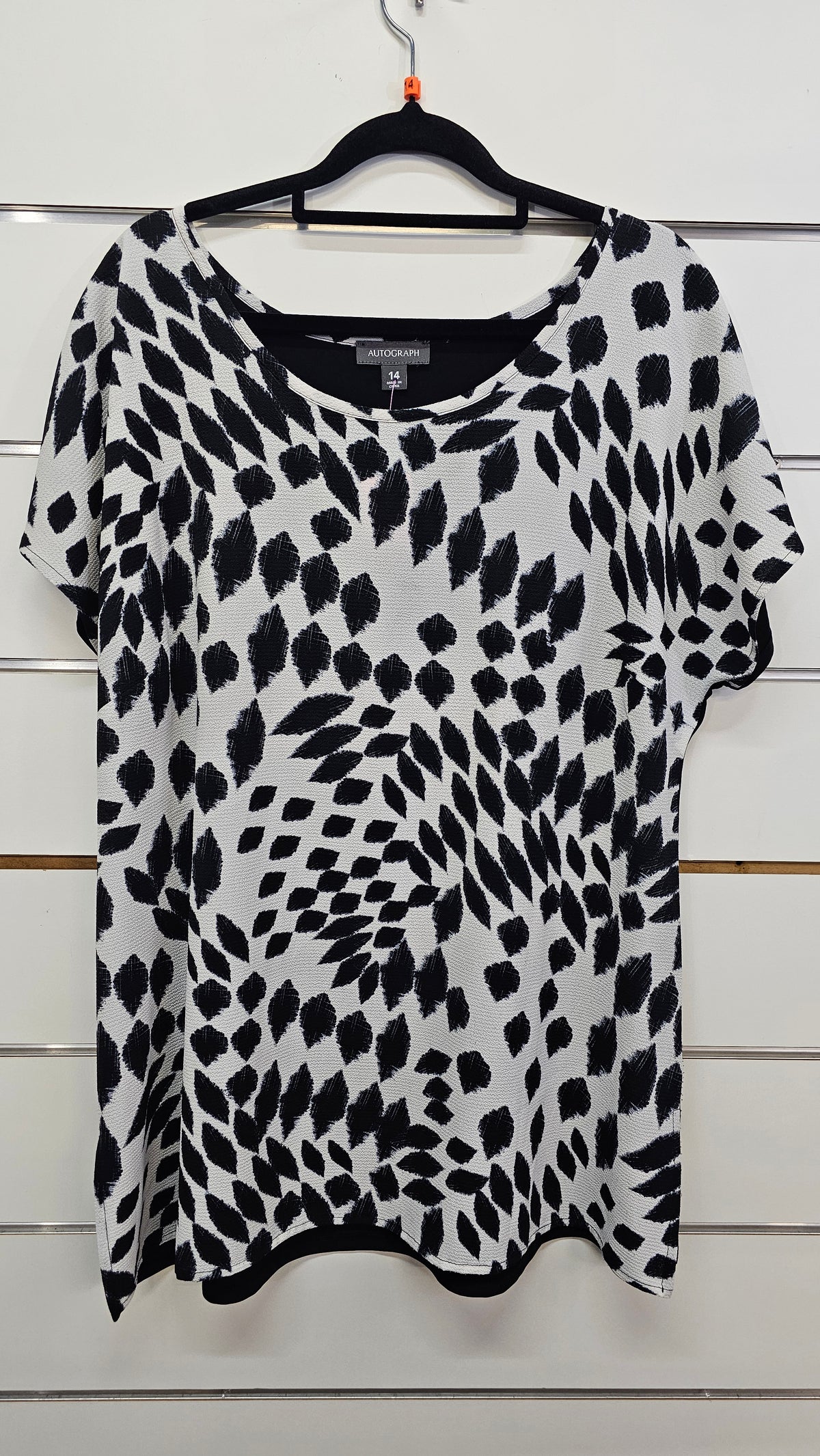 Autograph Black White Blouse 14