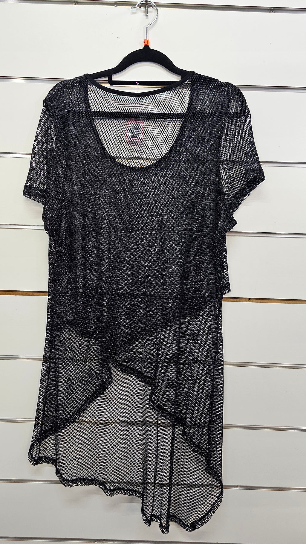 Black Crossover Netting Top 14