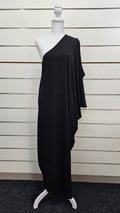 City Chic Black One Shoulder Dress - M