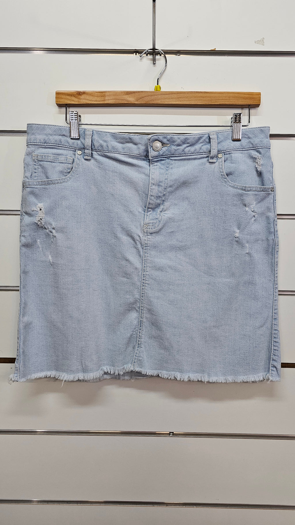 Anko Light-Wash Denim Mini Skirt - 16
