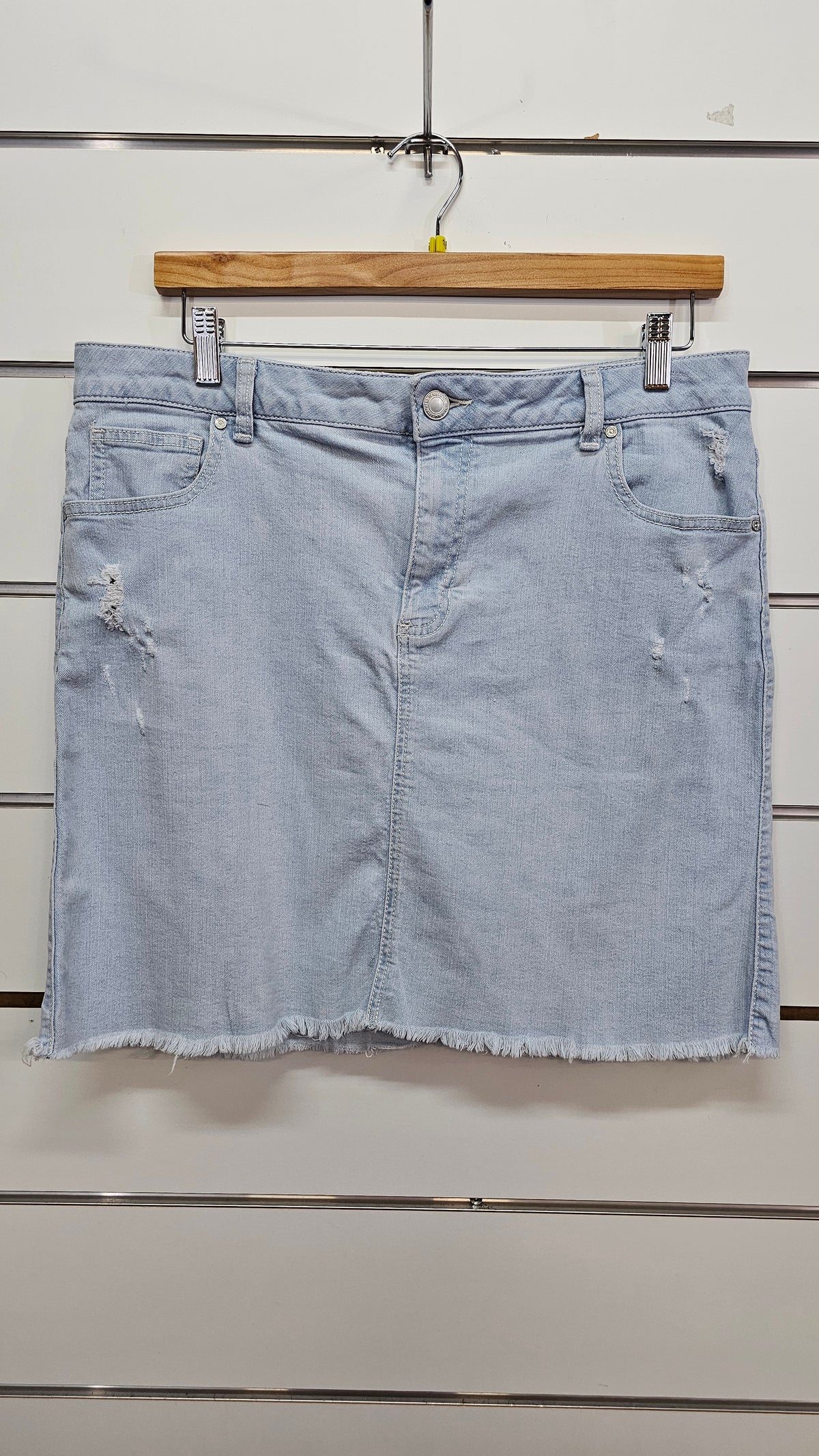 Anko Light-Wash Denim Mini Skirt - 16