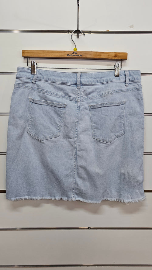 Anko Light-Wash Denim Mini Skirt - 16