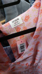 Cotton On Pink/Orange Floral Open-Back Mini Dress - XS