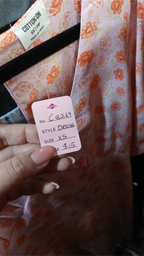 Cotton On Pink/Orange Floral Open-Back Mini Dress - XS