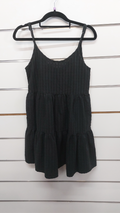 Cotton On Black Tiered Strap Mini Dress - 6