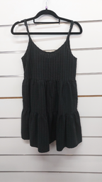 Cotton On Black Tiered Strap Mini Dress - 6