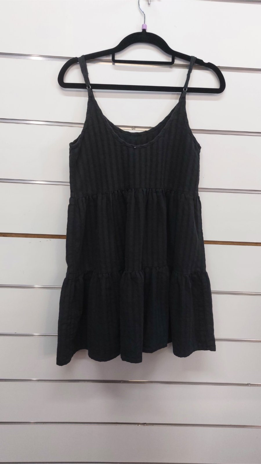Cotton On Black Tiered Strap Mini Dress - 6