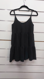 Cotton On Black Tiered Strap Mini Dress - 6