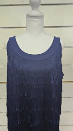 Together Navy Sleeveless French Mini Dress - 16